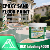 Revêtement de sol en époxy liquide effet marbre brillant, peinture auto-nivelante moderne pour carrelage intérieur et extérieur