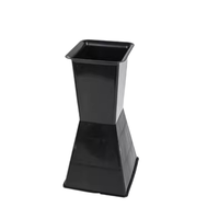 Base de composition florale de bureau en plastique noir, style moderne et antique, en forme de tube en forme de flèche, pour bouquet de fleurs enveloppé