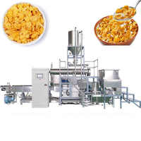 Ligne de production de machines de fabrication de céréales de petit-déjeuner en flocons de maïs en acier inoxydable entièrement automatique, équipement de cuisson de haute qualité