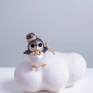 31329 Pendentif DIY pour femme, style pingouin vide, en argent S925, pour perles de 10-12 mm, accessoires de support pour pendentifs et breloques en perles - Product Image 4