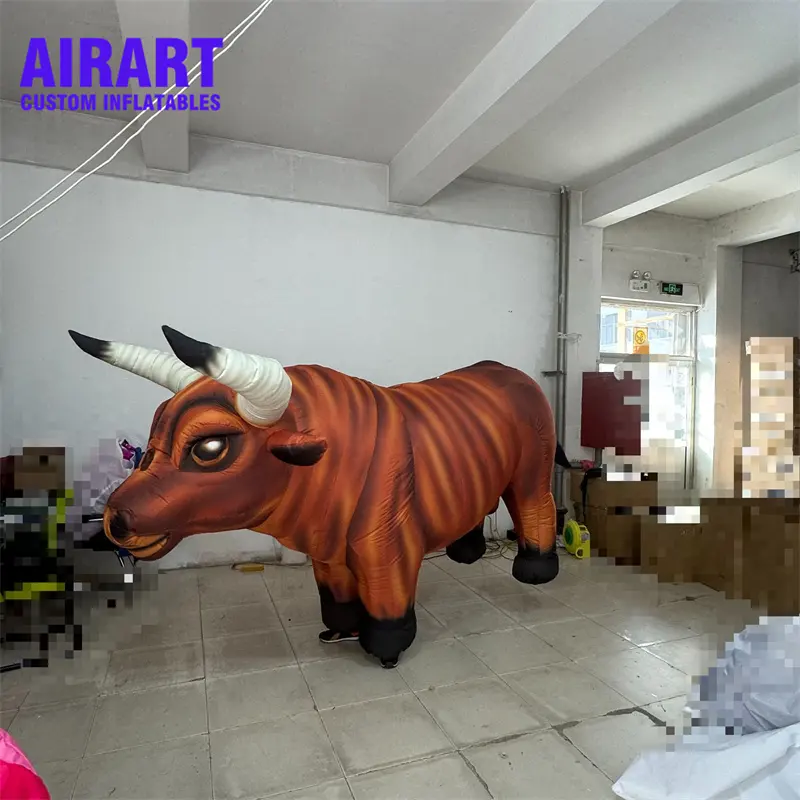 Party cosplay decoration inflatable bull suit inflatable bull costume balloon with bespoke color