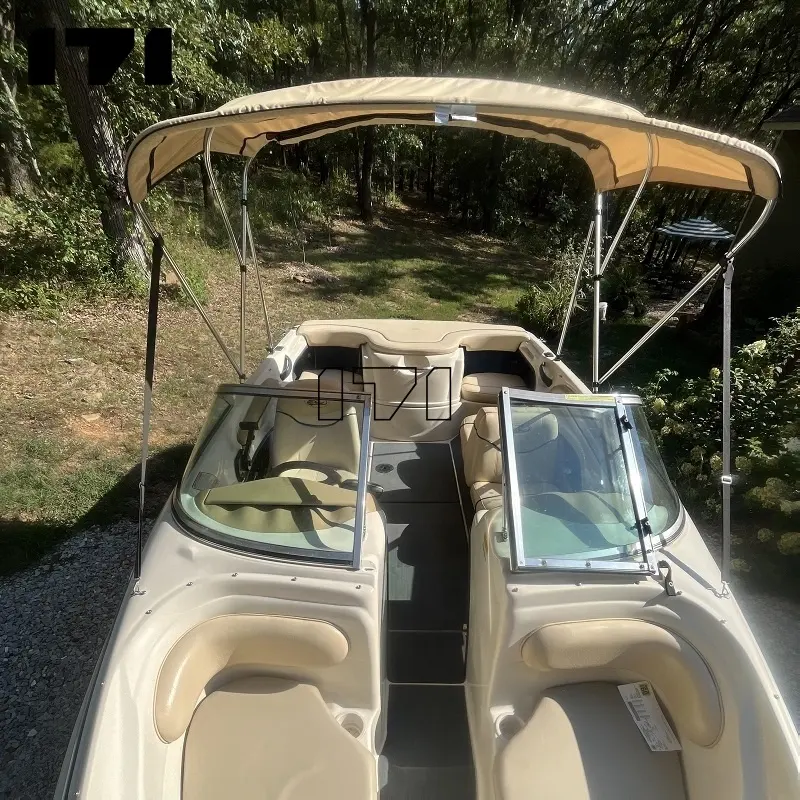 Optionale Art Leinwand Kajak Boot Bimini Top für Boote mit Aufbewahrung taschen