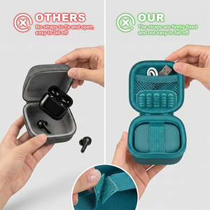 Estuches Duraderos de EVA para Auriculares, Impermeables, Resistentes a Golpes <span class=keywords><strong>y</strong></span> al Polvo, con Cierre, Anti-Enredos, para Auriculares Pequeños - Product Image 5