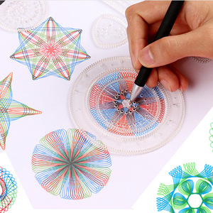 Set di Righelli Spirograph con Fiori per Bambini, Modelli Magici per Disegno Artistico, Cancelleria per Pittura Creativa - Product Image 4