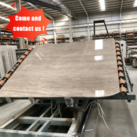 Vente directe d'usine de marbre gris César naturel, acceptant les commandes de tailles personnalisées, adapté aux murs intérieurs et aux plateformes d'îlots.