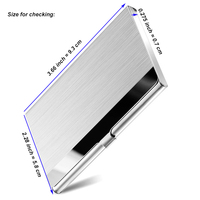 Dompet Kartu Logam Stainless Steel Custom Murah dan Populer untuk Hadiah Bisnis dengan Logo Cetak Laser