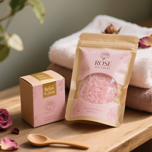 Sachets Doypack personnalisés anti-odeur avec fermeture éclair pour emballage de soins de la peau et de sel marin - Product Image 2