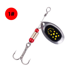Lames cloche forme métal cuillère Spinner pêche Spinner leurres avec hameçons aigus 6cm 3g Luia rotatif métal paillettes bionique appât - Product Image 6