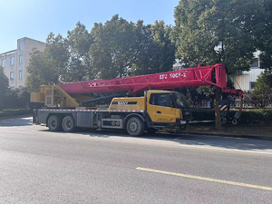 China Top Brand Used Sany 50 Ton Telescopic <b>Truck</b> Crane STC500 with Motor & Pump Cheap Sale in Shanghai - Product Image 2
