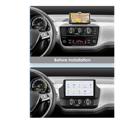 Autoradio Android pour Volkswagen VW up 2017-2023, écran tactile, autoradio stéréo vidéo GPS avec Carplay BT 4gsim Plug and Play