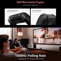 Manette sans fil GameSir G7 Pro - Tri-mode BT, joysticks à effet Hall, mode déclenchement rapide (Blanc)