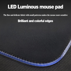 Benutzer definierte personal isierte LED-Leuchte Große Schreibtisch matte Anti-Rutsch-Mauspad Große <span class=keywords><strong>RGB</strong></span>-Gaming-Mauspad - Product Image 2