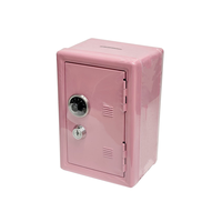 Mini tirelire en métal avec serrure à clé, boîte de rangement sécurisée pour pièces de monnaie