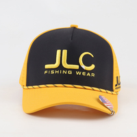 Fabrication sur mesure de casquettes de golf de haute qualité à 5 panneaux bicolores, logo brodé 3D, casquettes imperméables, tissu 100% polyester, usage quotidien