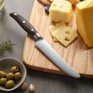 XINZUO Nieuw Ontwerp Botermes Duits RVS Rood Sandelhout Gezaagde Keukenmessen - Product Image 4