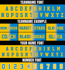 Benutzer definierte Farbverlauf V-Ausschnitt Fußball Crop Top Trikot Benutzer definierte Team Name Nummer Logo Sport Mädchen Outfit Cheerleading Geschenke Fan Shirt - Product Image 3