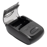 Printer Thermal Mini 58mm, Printer Thermal Mini, Printer POS, hitam dan putih, untuk Smartphone dan komputer, BT + USB