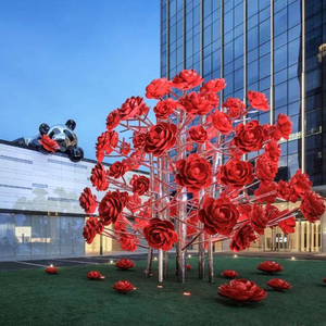 Tượng Nghệ Thuật Kim Loại Lớn Điêu Khắc Bồ Công Anh Bằng Thép Không Gỉ Cho Khu Mua Sắm Vườn - Product Image 3