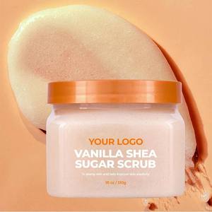 Gommage corporel au lait de vanille et aux noix avec vitamines C et E, haut de gamme, personnalisé pour peaux sèches, marque privée - Product Image 6