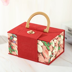 High-End Portable Embossed Rose <strong>Wedding</strong> <strong>Gift</strong> <strong>Box</strong> for Bridesmaids Valentine's Day <strong>Wedding</strong> Candy <strong>Box</strong> for Mid-Autumn Festival <strong>Box</strong> - Product Image 6