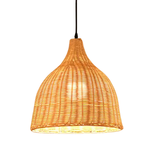 Lámpara colgante de diseño de Arte Moderno, luz decorativa de ratán hecha a mano, comedor, estudio, dormitorio, luz colgante <span class=keywords><strong>LED</strong></span> de Bambú - Product Image 3