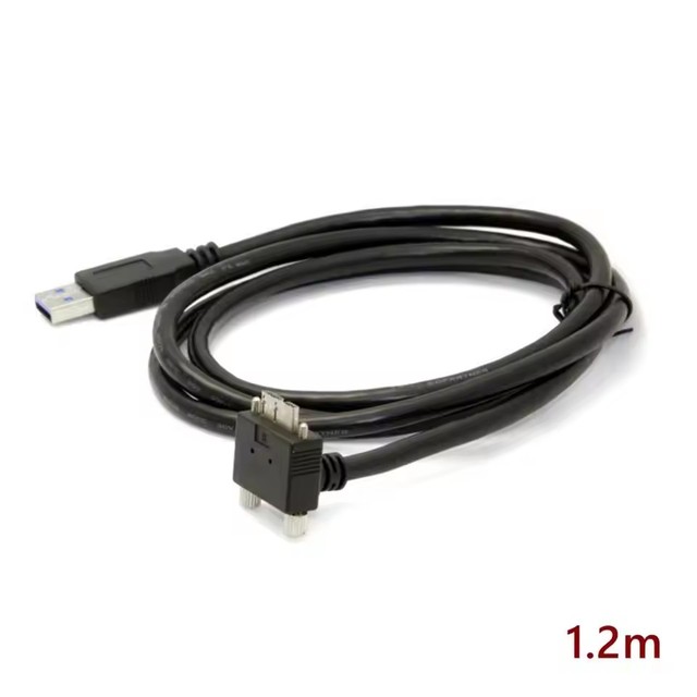 90 Degree Right & Left & Up & Down Angled Micro B USB 3.0 Lock Screw Mount to USB 3.0 USB3.0 A Type Male Data cable 1.2m 3m 5m