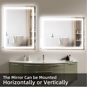 Hiện đại thông minh thông minh Gương treo tường cảm ứng chuyển đổi hình chữ nhật phòng tắm Gương Led Gương cho căn hộ khách sạn - Product Image 6