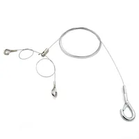 Kit de quincaillerie d'éclairage sur mesure en usine, câble en acier inoxydable avec crochets de fixation pour système de suspension de lampe de plafond