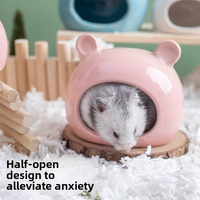 Igloo en céramique solide, abri de refugé rafraîchissant pour hamster, hérisson, petaur, koala, fournitures pour petits animaux de compagnie, vente en gros