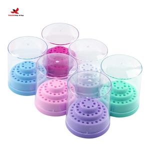 Exhibidor de Brocas para Uñas de Plástico Portátil con Descuento, con 48 Orificios, y Caja de Almacenamiento para Cabezales de Pulido para Salón - Product Image 1