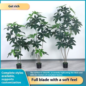 Lớn trang trí Nhân Tạo Màu xanh lá cây thực vật làm cho tài sản trong nhà phòng khách trang trí nội thất với chậu cây giả - Product Image 5