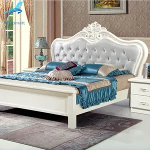 Комплект мебели для спальни, рама, двойная королевская современная пластиковая стальная сосна, роскошная кровать