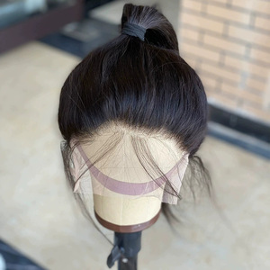 <span class=keywords><strong>Perruque</strong></span> longue en cheveux brésiliens Remy, couvrant entièrement la tête, avec dentelle frontale 360 transparente, perruques en cheveux naturels avec dentelle frontale - Product Image 2
