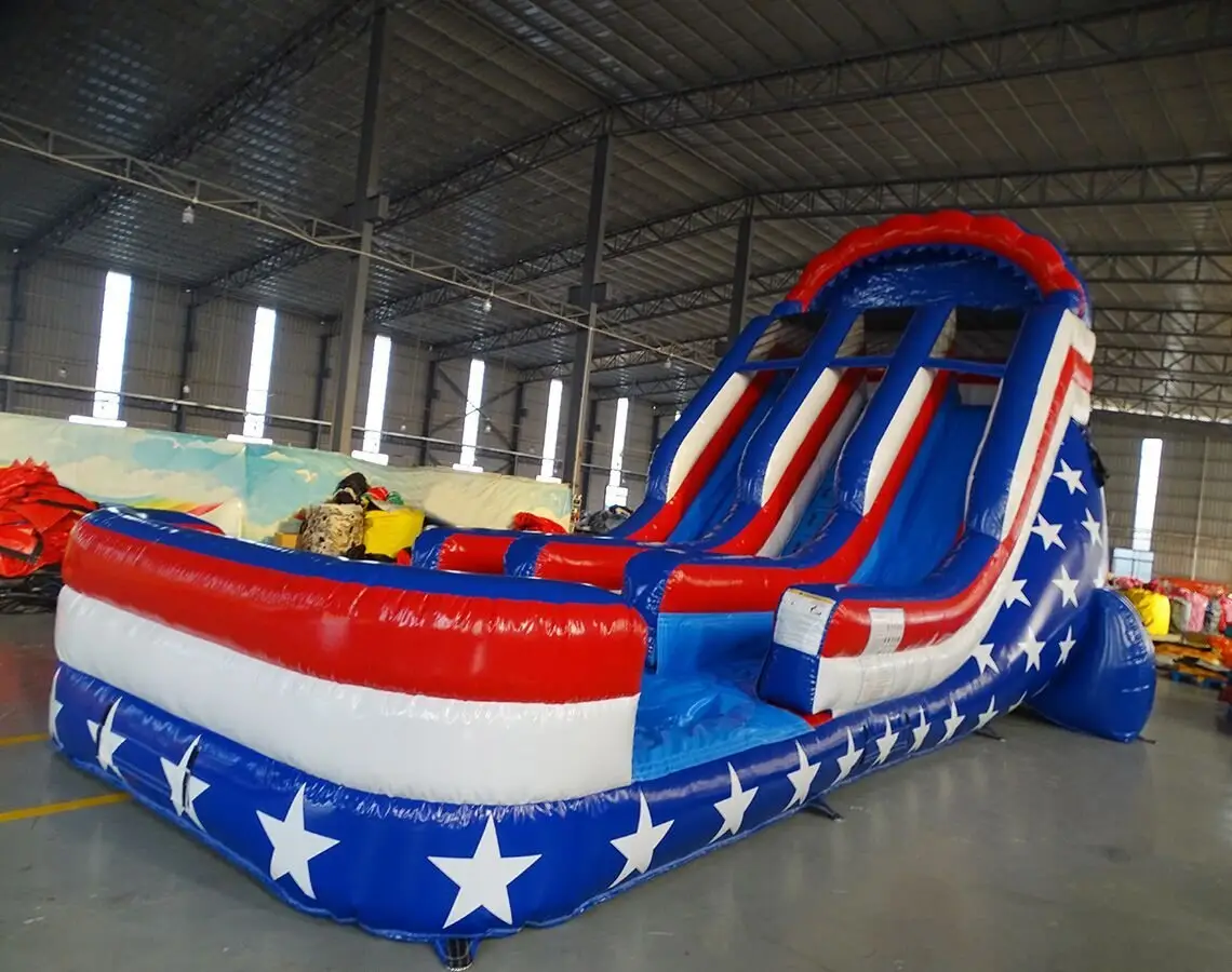 Inflatable स्लाइड बाउंसर Inflatable Trampoline Inflatable महल बैग निविड़ अंधकार सामान अनुकूलित पीवीसी आउटडोर पैकिंग किट