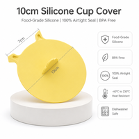 Capuchon de tasse universel en silicone de qualité alimentaire, étanche, réutilisable et lavable, pour vente en gros