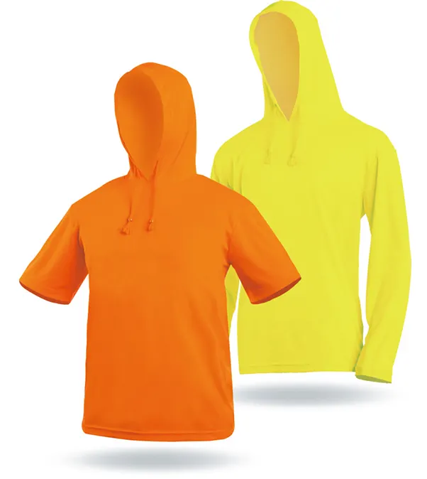 Safety workwear hi vis safety shirt single jersey and bird eye fabric design with hoodie shirt