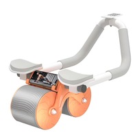 URPOOL Roue en Acier PP Portable Multifonctionnelle pour Entraînement à Domicile, Gym et Exercice Abdominal de Yoga