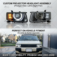 Venta al por mayor de fábrica: Faros LED para coche Probox Van 2003-2008, conjunto de faros delanteros Plug and Play con DRL y señal de giro