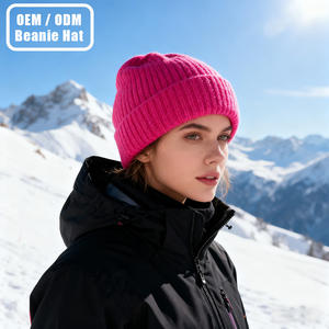 High Quality Unisex Winter <strong>Knitted</strong> Cap Solid Color Polyester Crochet Cuffed Beanie <strong>Wholesale</strong> High Quality Winter <strong>Knitted</strong> <strong>Hat</strong> - Product Image 1