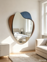 Miroir mural décoratif unique personnalisé, décoration murale, miroir irrégulier sans cadre pour chambre à coucher, miroir décoratif, Espejos, miroir mural suspendu