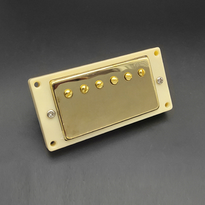 Micros Humbucker pour <span class=keywords><strong>guitare</strong></span> électrique LP, cadre noir et or, micros à double bobine de 50 mm pour le manche et de 52 mm pour le pont, pour <span class=keywords><strong>guitare</strong></span> de style LP - Product Image 2