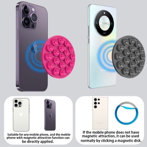 Nouvelle ventouse magnétique puissante en silicone pour téléphone 2025 – Adhésif universel – Vente en gros fabricant - Product Image 3