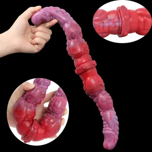 LUUK-7030 büyük yumuşak çift uçlu Dildos 40cm gerçekçi hayvan akrep kuyruk şekli kadın Masturbator lezbiyen ürünleri - Product Image 1