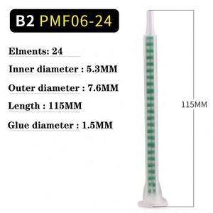 FMC08-24 T-G dính màu xanh lá cây Epoxy dùng một lần keo ống nhựa epoxy không thể tái chế ống <span class=keywords><strong>2k</strong></span> hộp mực trộn tĩnh - Product Image 3