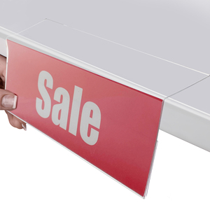 Étiquettes de prix de conception gratuite Porte-étiquette Vente en gros Étiquette acrylique personnalisée Étagère Talkers pour supermarché Étagères - Product Image 1