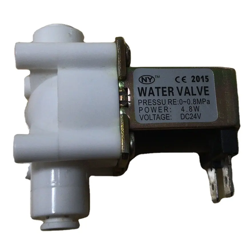 Accesorios para purificador de agua RO de 24V, accesorios para sistema ro, válvula solenoide de ajuste rápido de 1/4 "3/8"