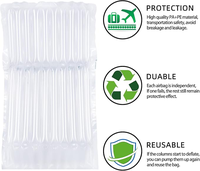 Rouleau de film à bulles en colonne d'air pour vin rouge, coussin d'air gonflable recyclable, emballage protecteur antichute et antichoc