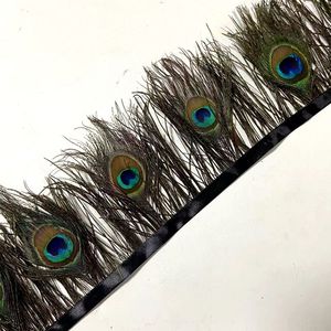 Premium Natural influenza feather occhi di pavone piuma frangia Trim piuma di fagiano rifinitura per abbigliamento decorativo - Product Image 3