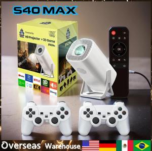 Sistema dual S40MAX Consolas de videojuegos retro WIFI BT5.4 1080P Home Cinema Gamepads portátiles al aire libre <span class=keywords><strong>Android</strong></span> 11 Proyector de juegos - Product Image 4