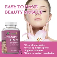 Gommes anti-âge de haute qualité Fabricant ongles cheveux lisses marque privée blanchiment de la peau Gummy